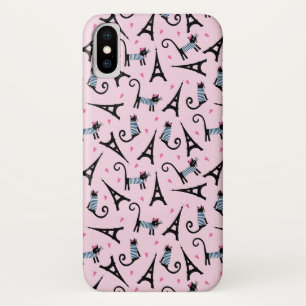Capa Para iPhone Da Case-Mate Gato De Estilo Francês Vestido Com Padrão De Torre