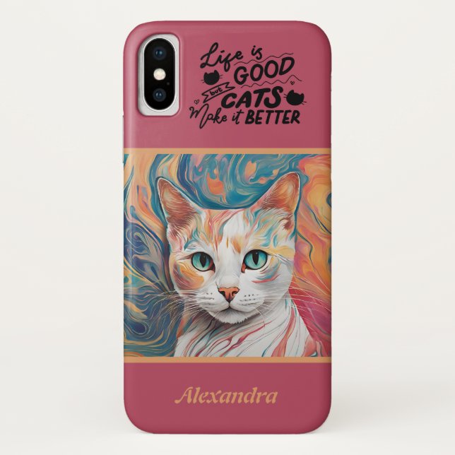 Capa Para iPhone, Case-Mate Gato de iPhone/iPad (Verso)