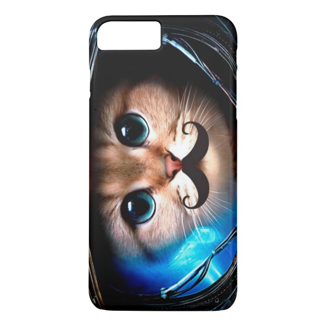 Capa Para iPhone, Case-Mate Gato do bigode do astronauta (Verso)
