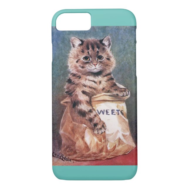 Capa Para iPhone, Case-Mate Gato em Papel, Louis Wain (Verso)