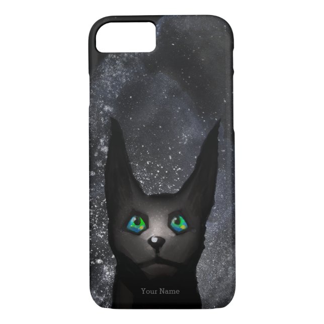 Capa Para iPhone, Case-Mate Gato estrangeiro estranho - céu nocturno (Verso)