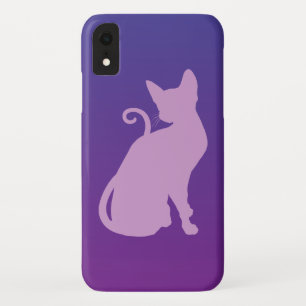 Capa Para iPhone XR Gato Lilac em Roxo