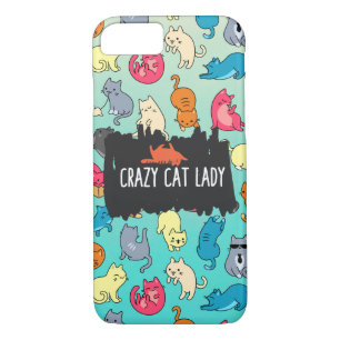Capa Para iPhone Da Case-Mate Gato Louco, Senhora, Bonita e Playful, Padrão de G