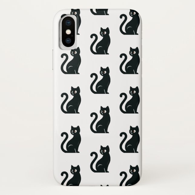 Capa Para iPhone, Case-Mate Gato Negro (Verso)