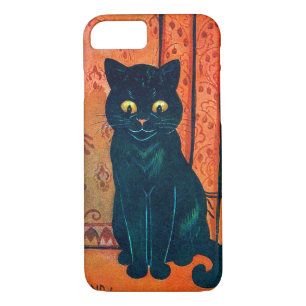 Capa iPhone 8/ 7 Gato negro, Louis Wain