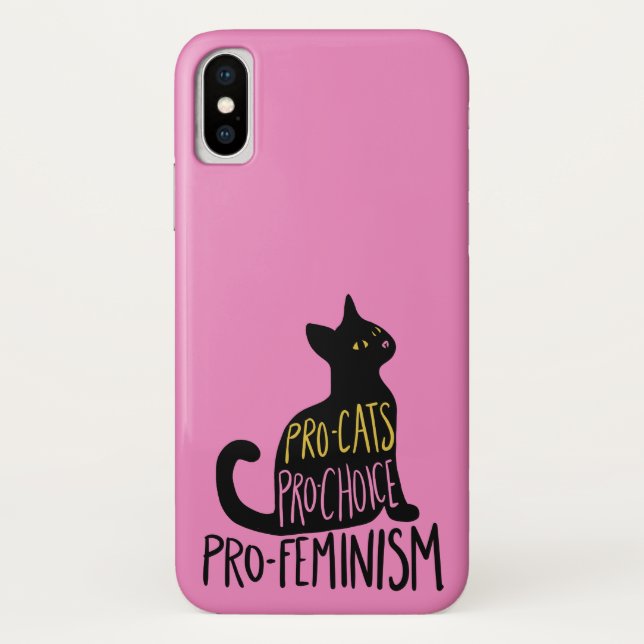 Capa Para iPhone, Case-Mate Gato negro pró-feminista pró-gata (Verso)