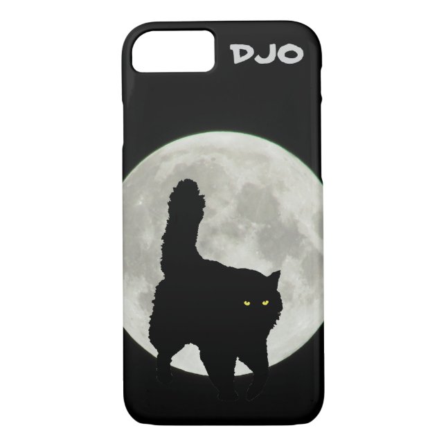 Capa Para iPhone, Case-Mate Gato Preto De Lua Cheia (Verso)