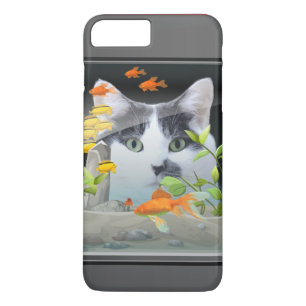 Capa Para iPhone Da Case-Mate Gato que espreita no aquário