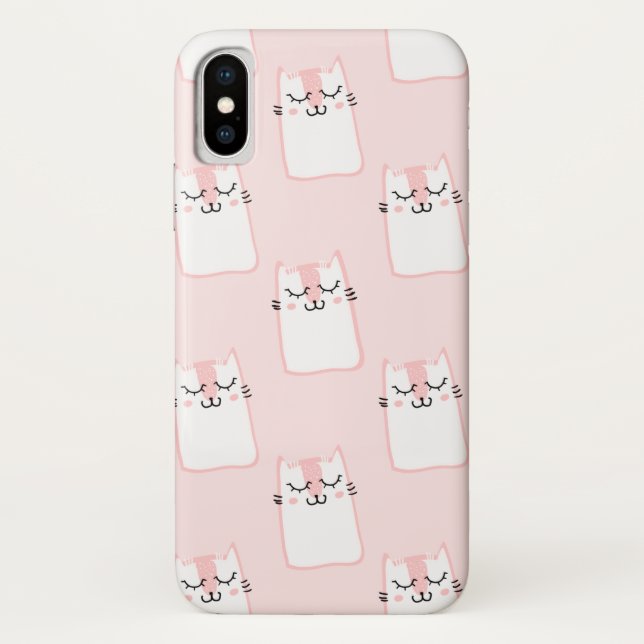 Capa Para iPhone, Case-Mate Gato Rosa (Verso)