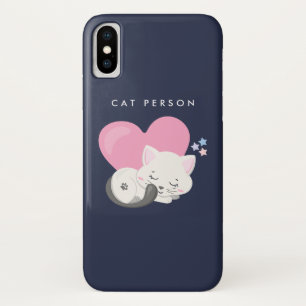Capa Para iPhone Da Case-Mate Gato Texto de Pessoa Gato Branco Gato Branco Dormi