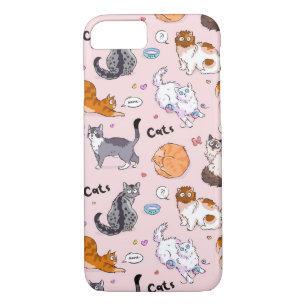 Capa iPhone 8/ 7 Gatos Cons