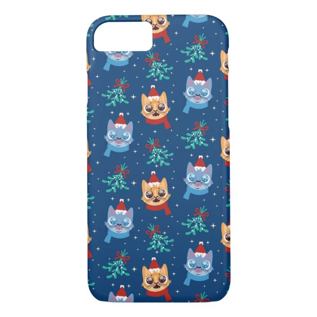 Capa Para iPhone, Case-Mate Gatos de Natal bonitos (Verso)