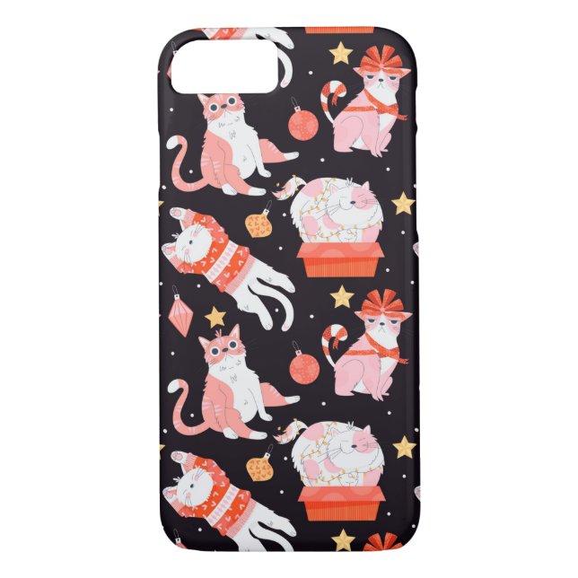 Capa Para iPhone, Case-Mate Gatos de Natal bonitos (Verso)
