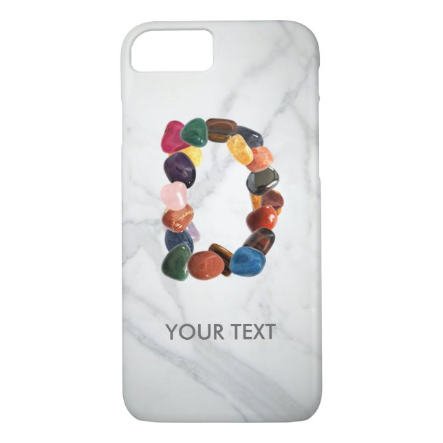 Capa Para iPhone, Case-Mate Gemstone inicial personalizado "D" (Verso)