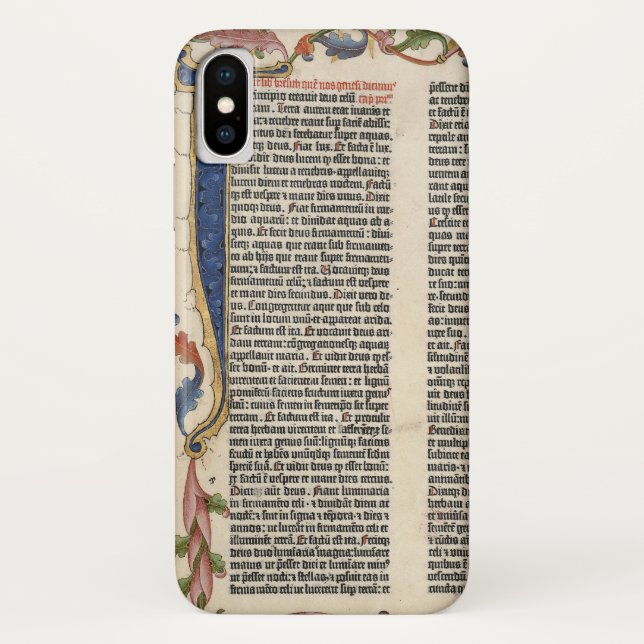 Capa Para iPhone, Case-Mate Gênesis da bíblia Gutenberg capa de ipod Mate  (Verso)