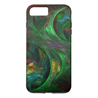 Capa iPhone 8 Plus/7 Plus Gênesis Green Abstrato Art Tough