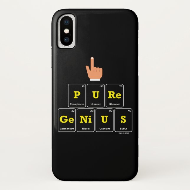 Capa Para iPhone, Case-Mate Gênio puro (Verso)