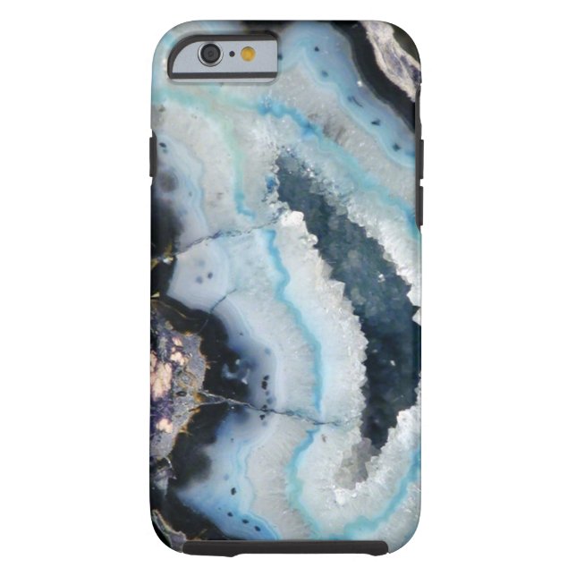 Capa Para iPhone, Case-Mate geode azul (Verso)
