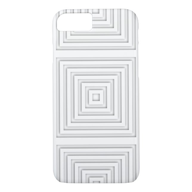 Capa Para iPhone, Case-Mate Geométrico ao quadrado branco (Verso)