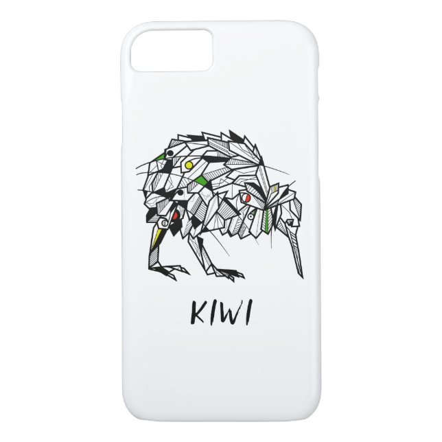 Capa Para iPhone, Case-Mate Geométrico Koru kiwi (Verso)