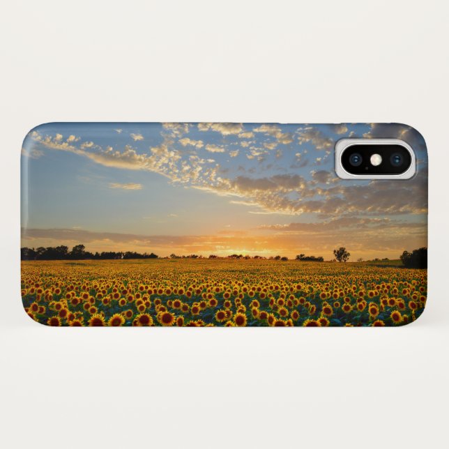 Capa Para iPhone, Case-Mate Girassóis no Sunset (Verso (Horizontal))