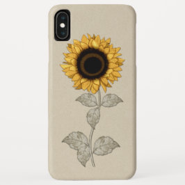 Capa Para iPhone Da Case-Mate Girassol do ouro amarelo do vintage