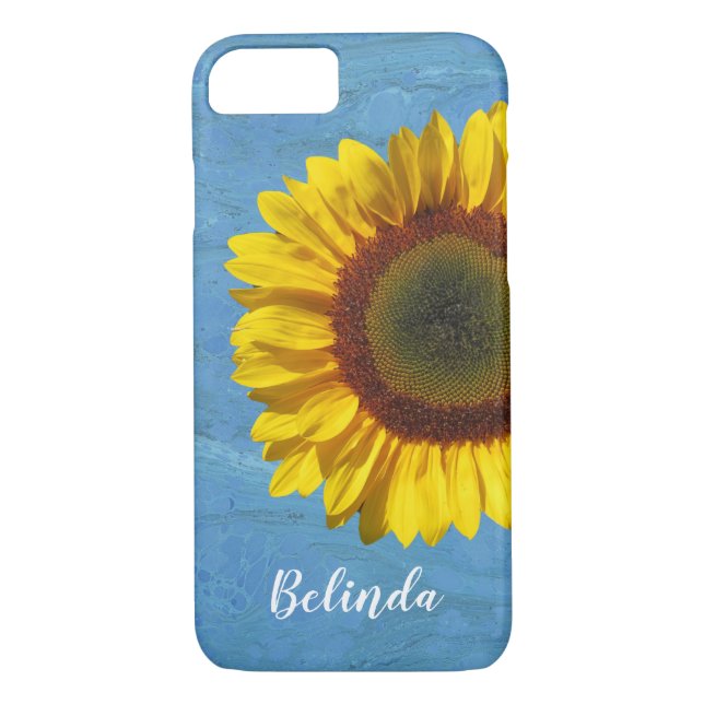 Capa Para iPhone, Case-Mate Girassol Floral Amarelo Persoanizado (Verso)