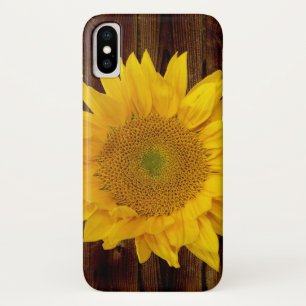 Capa Para iPhone Da Case-Mate Girassol no Vintage Barn Wood Country