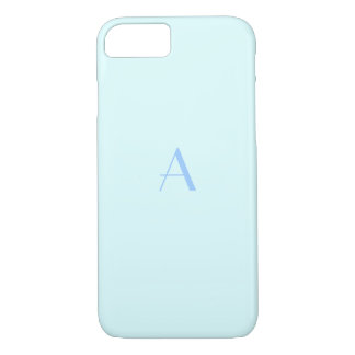 Capa Para iPhone Da Case-Mate Girly Baby Blue iPhone 7 Case com Monograma