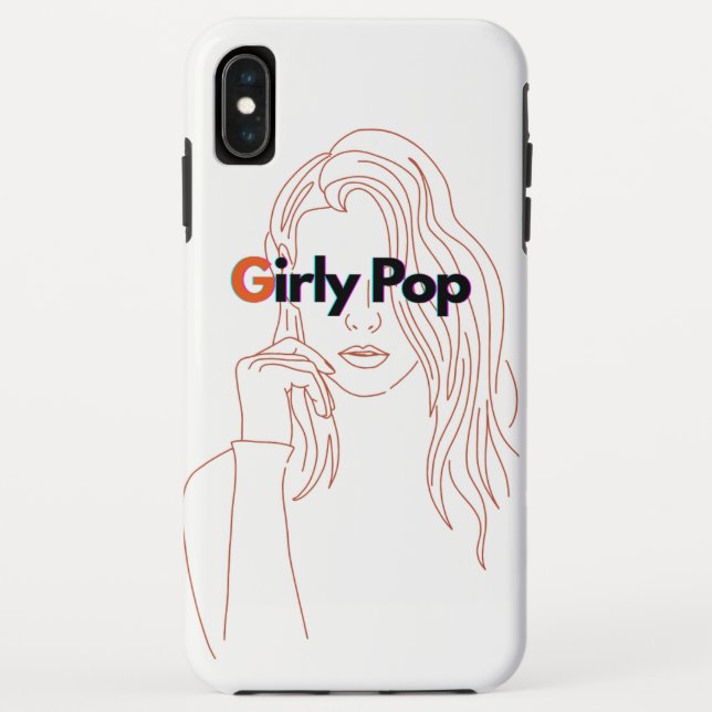 Capa Para iPhone, Case-Mate Girly Pop - Laranja/Marrom (Verso)