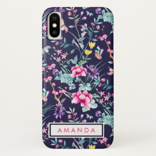 Capa Para iPhone Da Case-Mate Girly Watercolor Flores borboletas seu nome