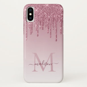 Capa Para iPhone Da Case-Mate Glam Blush Rosa Rosa Rosa Dourado Monograma com br