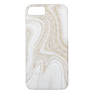 Capa iPhone 8/ 7 Glitor de ouro branco-quic moderno