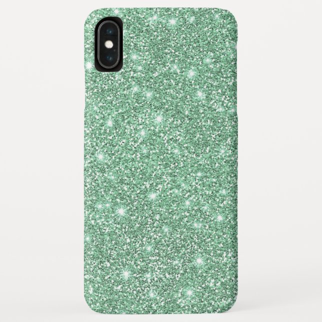 Capa Para iPhone, Case-Mate Glitter Glamoroso Verde-Teal (Verso)