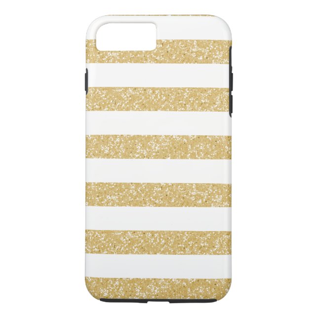 Capa Para iPhone, Case-Mate Glitter Look Stripes iPhone 7 Plus Caso Difícil (Verso)