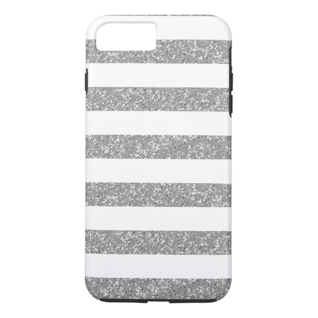 Capa Para iPhone, Case-Mate Glitter Look Stripes iPhone 7 Plus Caso Difícil (Verso)