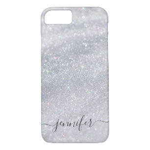 Capa iPhone 8/ 7 Glitter Silver Elegante