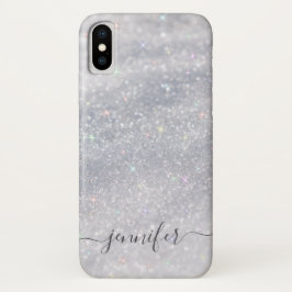 Capa Para iPhone Da Case-Mate Glitter Silver Elegante