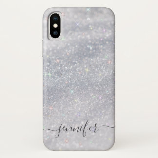 Capa Para iPhone Da Case-Mate Glitter Silver Elegante