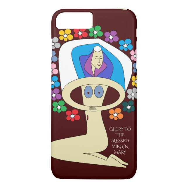 CAPA PARA iPhone, Case-Mate  GLORY TO THE BLESSEN VIRGIN MARY (Verso)