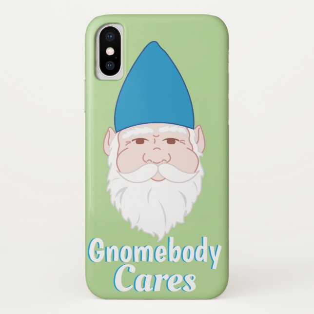 Capa Para iPhone, Case-Mate Gnomebody importa-se o gnomo engraçado do jardim (Verso)