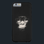 Capa Barely There Para iPhone 6 Gorila hipster Com Óculos<br><div class="desc">Você compartilha um ancestral comum com o nobre gorila. E possivelmente uma claudicação comum. Este gorila estava com a selva morando antes de ser legal.</div>