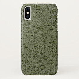 Capa Para iPhone Da Case-Mate Gotas de água verde-oliva