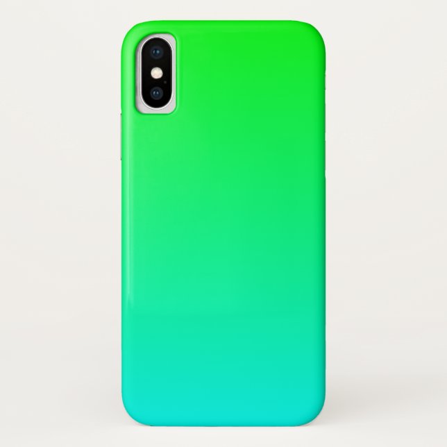 Capa Para iPhone, Case-Mate Gradiente de Limão Aqua (Verso)