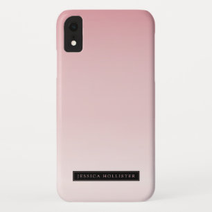 Capa Para iPhone Da Case-Mate Gradiente de Ombre Rosa leve e seu nome