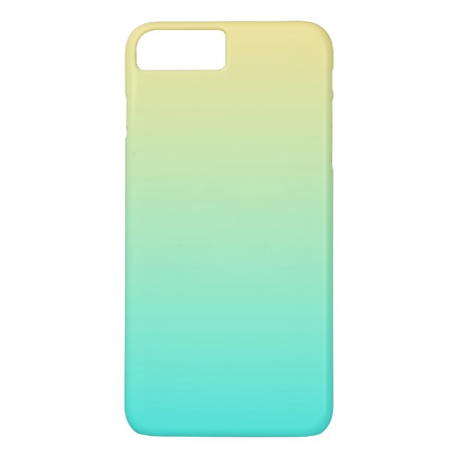 Capa Para iPhone, Case-Mate Gradiente Simples Pastel Amarelo Turquesa (Verso)