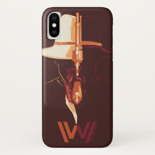 Capa Para iPhone Da Case-Mate Gráfico branco da separação do chapéu negro do