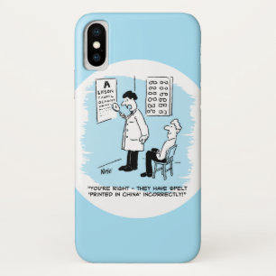 Capa Para iPhone Da Case-Mate Gráfico de Verificação Óptica Ortográfica em Pared