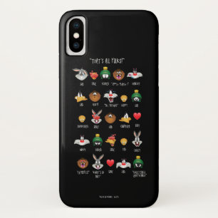 Capa Para iPhone X Gráfico Emoji (TUNES DE LOONEY™)