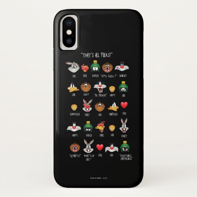 Capa Para iPhone, Case-Mate Gráfico Emoji (TUNES DE LOONEY™) (Verso)
